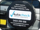 Autocheck Inspections Custom Tyre Cover